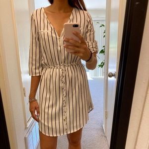 White striped dress